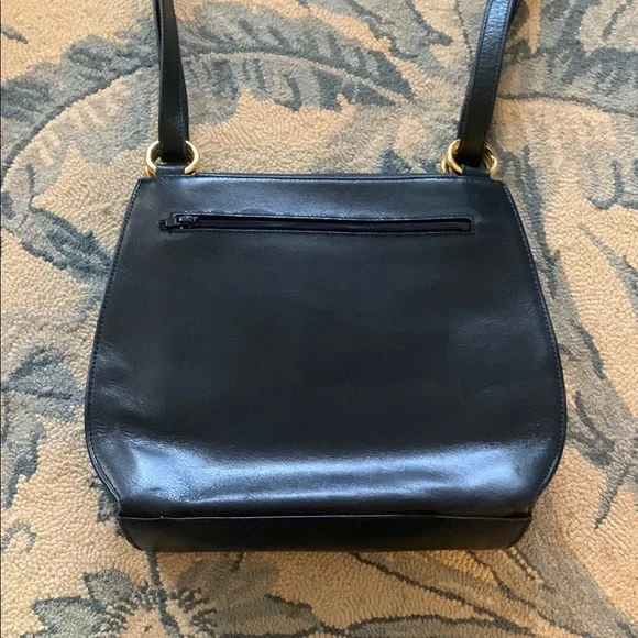 Vintage Pourchet Paris Navy Bag with Structured Design Made in France ๐ซ๐ท - Picture 3 of 15